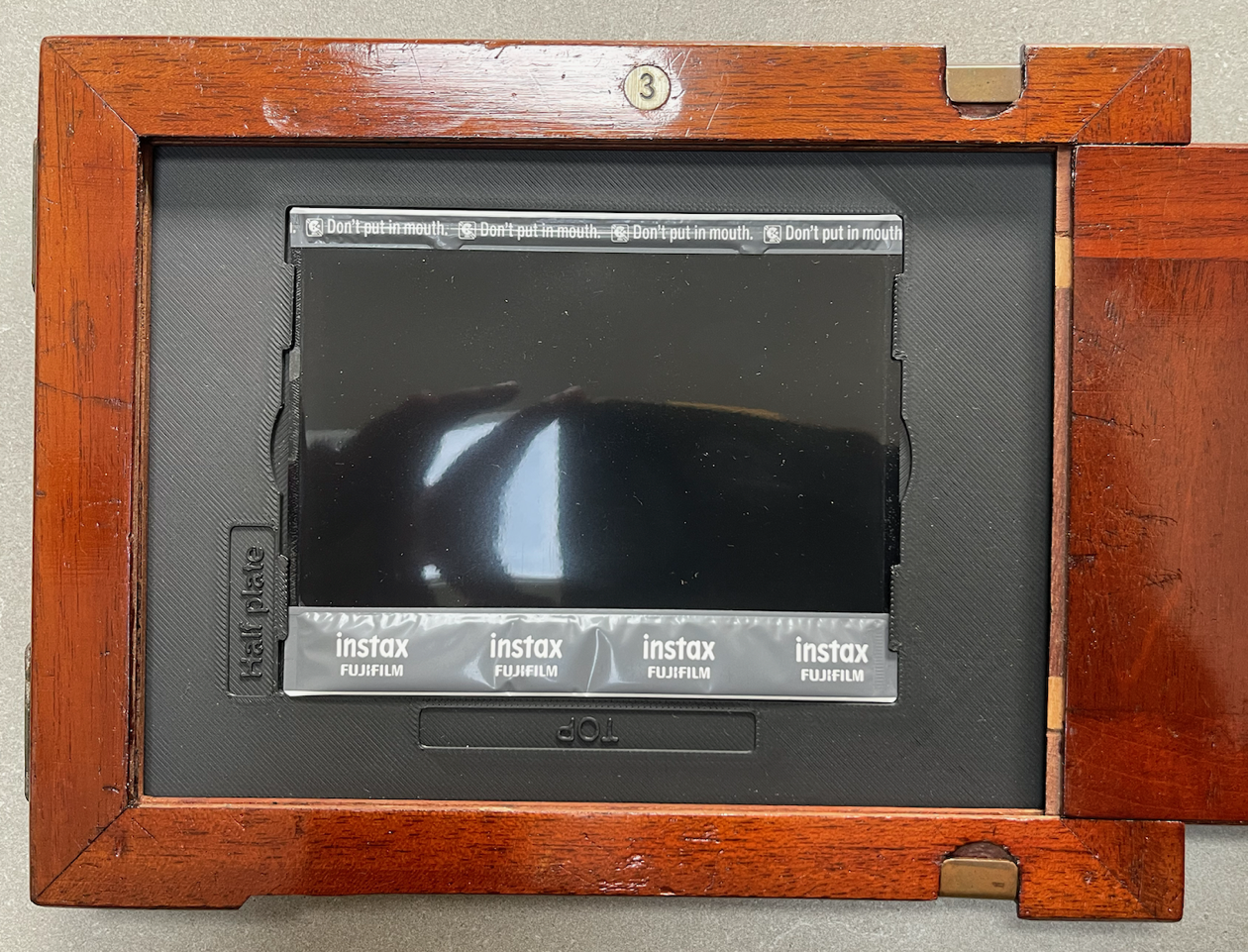 Instax to Half plate adapter