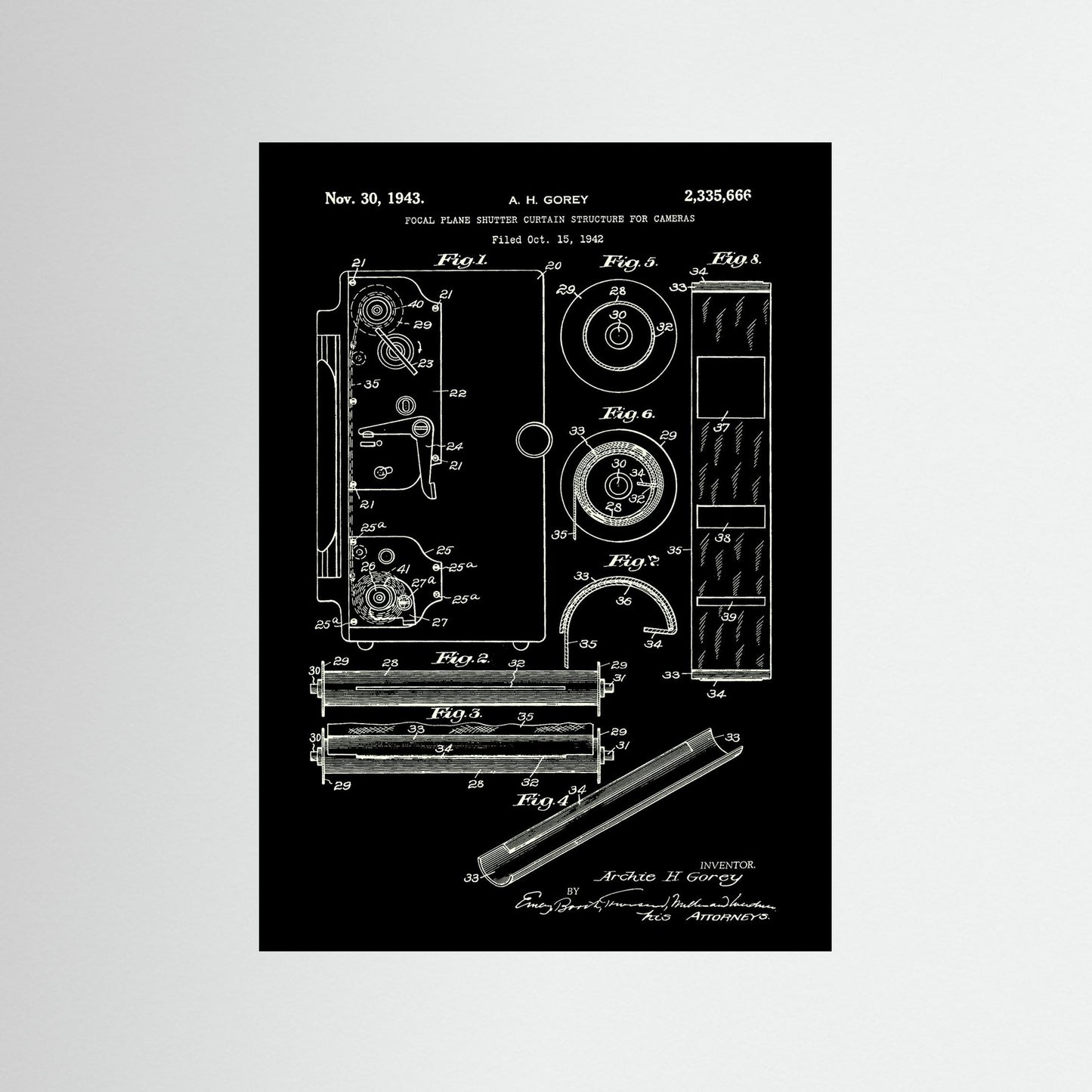 Focal Plane Shutter for Cameras