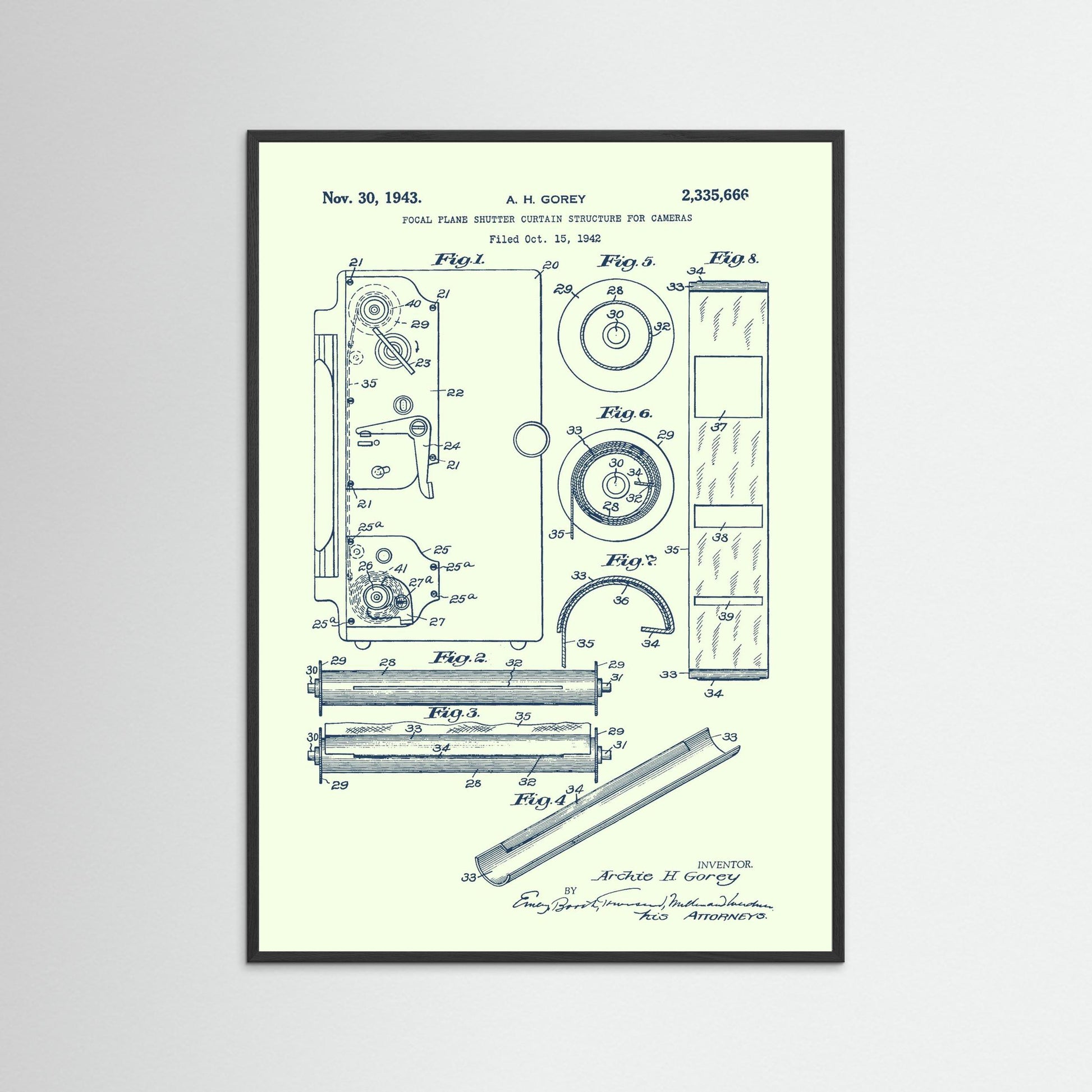 Focal Plane Shutter for Cameras