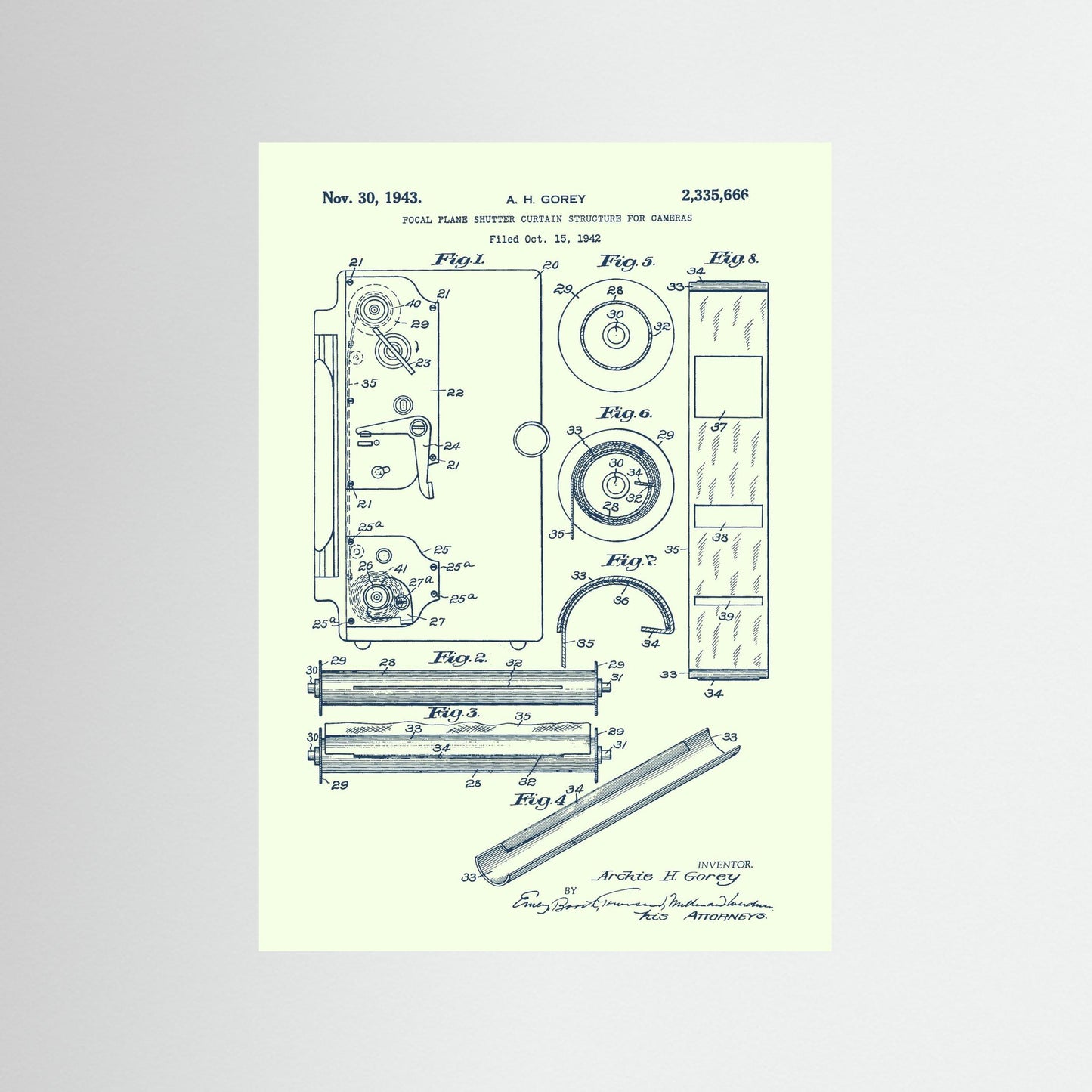 Focal Plane Shutter for Cameras