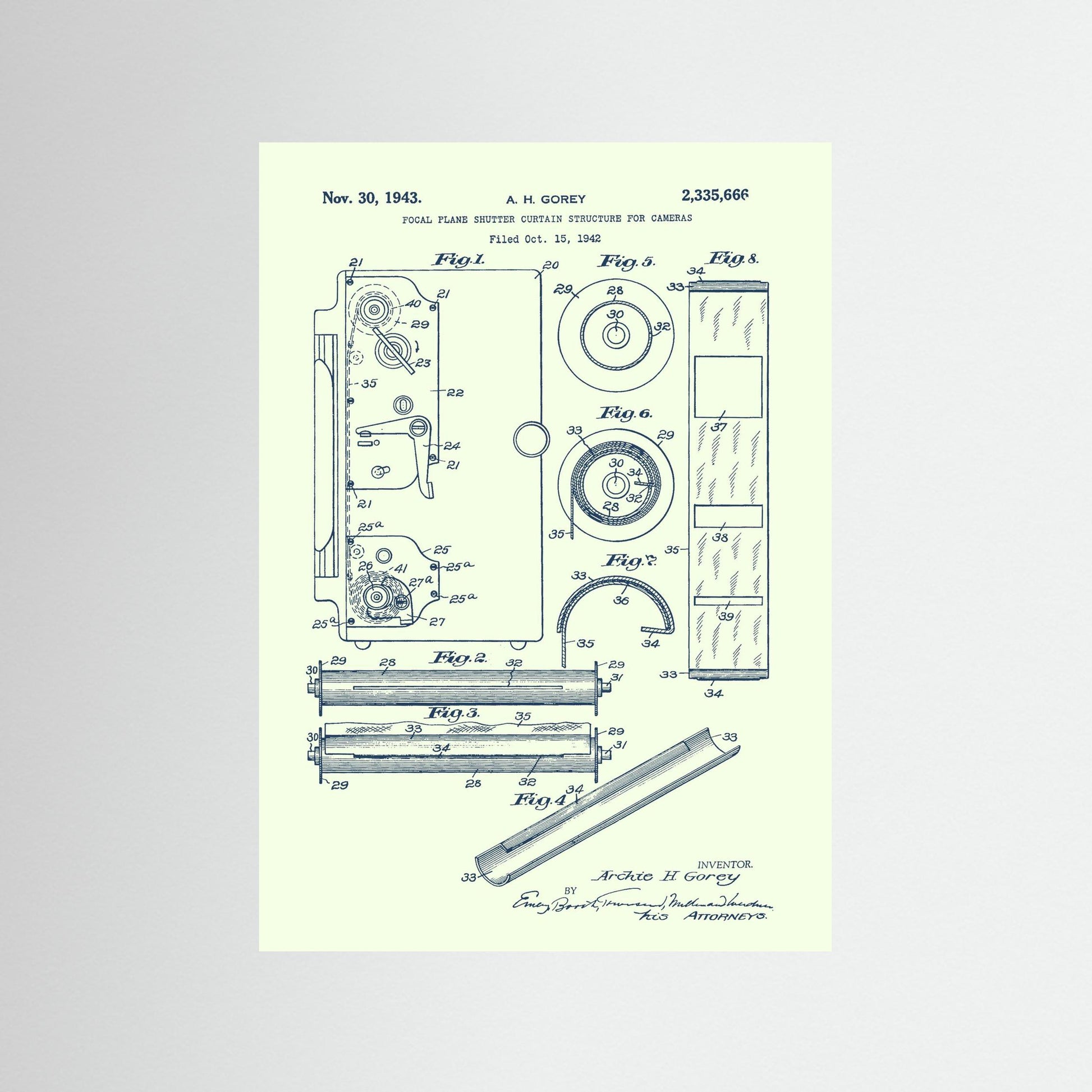 Focal Plane Shutter for Cameras